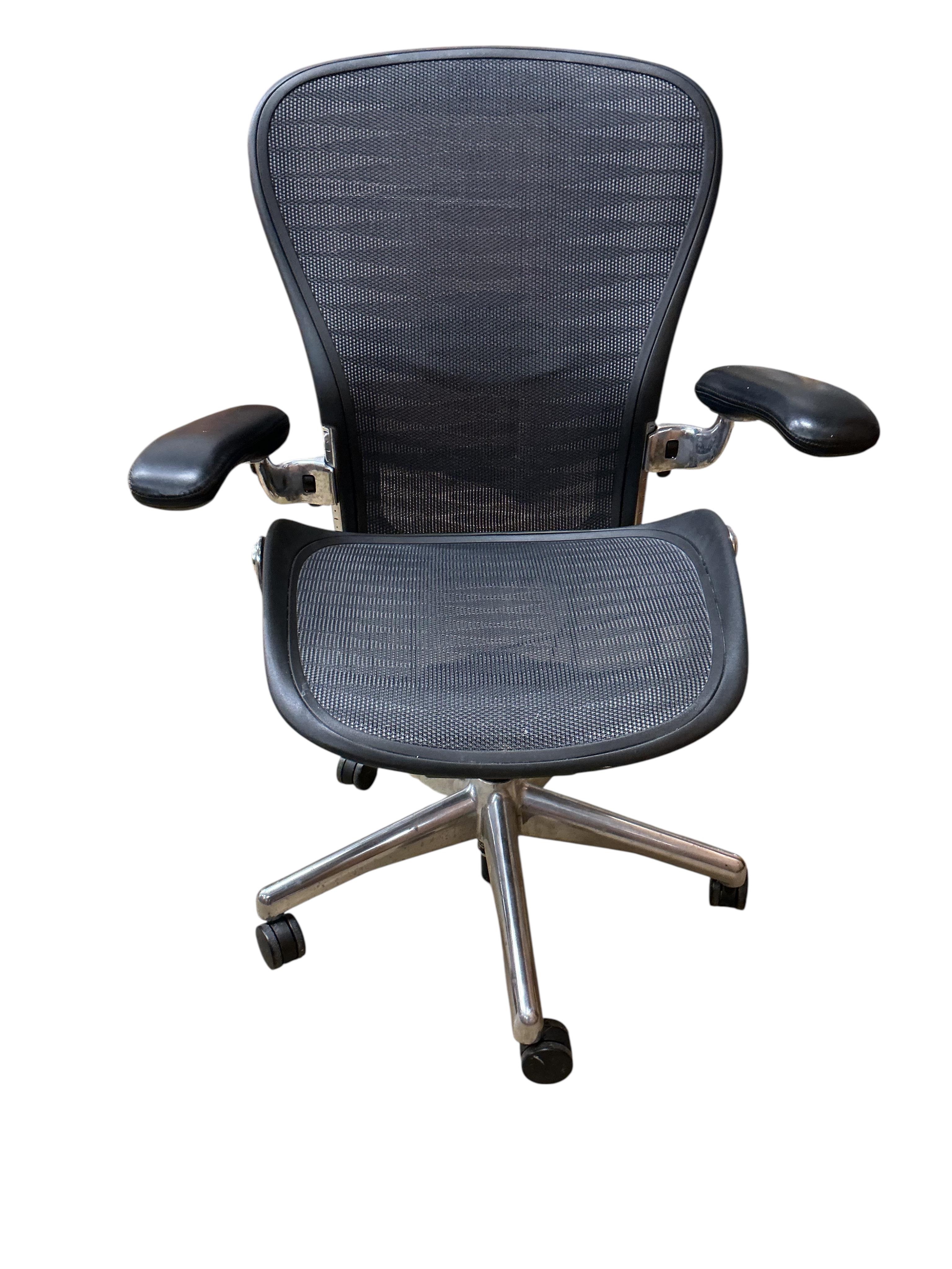 A Herman Miller Aeron desk chair, width 66cm, depth 50cm, height 104cm